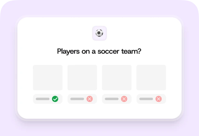 Quizell features card image